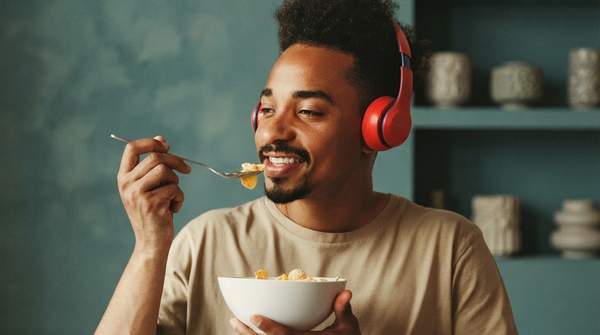 Editorial illustration for Sonic Seasoning: How the Right Music Can Make Your Food Taste Sweeter or More Bitter