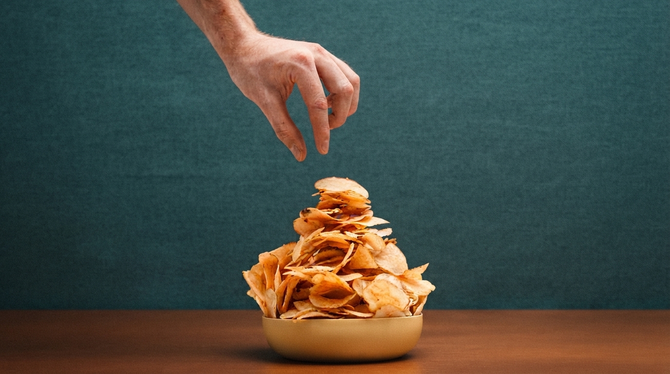 Editorial illustration for The Anatomy of a Snack Craving: From Fleeting Thought to Urgent Need