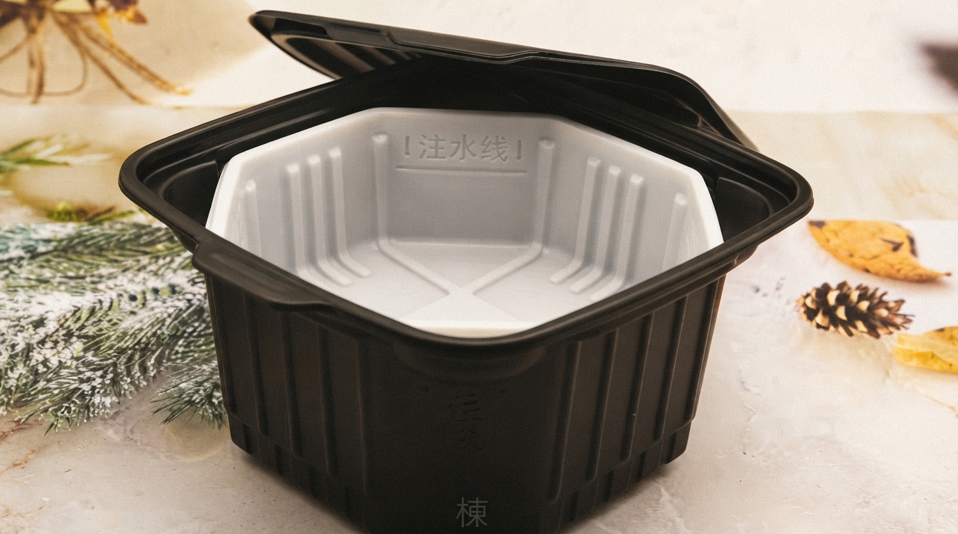Editorial illustration for The Chemistry and Engineering Behind Self-Heating Food Packaging